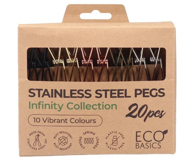Eco Basics Stainless Steel Pegs 20 Pcs
