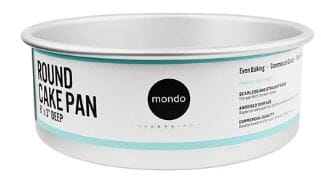 Mondo Pro Round Cake Pan 8in/20x7.5cm Baking Tins, Trays, Pans & Ramekins The Cooks Kitchen