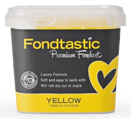 Fondatstic Premium Fondant - Yellow 1kg Fondant The Cooks Kitchen