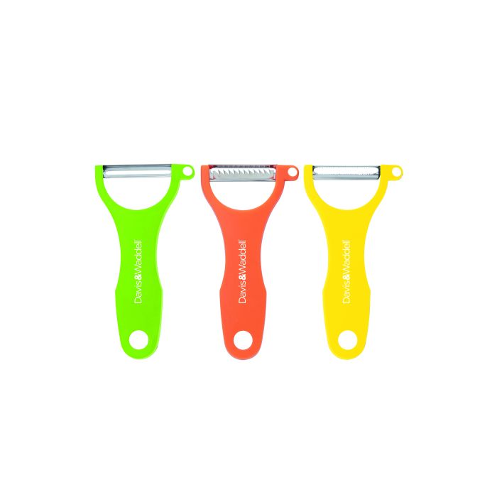 Davis & Waddel 3pc Peeler Set - Julienne, Serrated, Standard