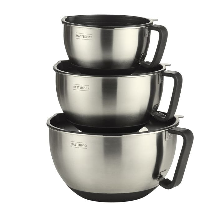 Master Pro Stainless Steel Mixing Bowl Set Mixing Bowls & Pudding Bowls The Cooks Kitchen