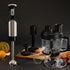 Masterpro Deluxe Plus Immersion Blender Set, Silver & Black