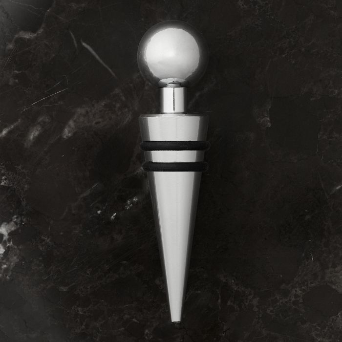 Davis & Waddell Brooklyn Stainless Steel Wine Topper, 2x2x85cm