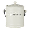 Davis & Waddell Darley 3.5l Compost Bin, Cream 22x18x25cm