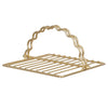 Davis & Waddell Scalloped Napkin Holder Gold 20x18x10cm
