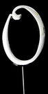 Cake & Candle Silver Cake Topper (7cm) - Number 0 Number Toppers The Cooks Kitchen