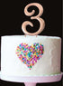 Sugar Crafty - Rose Gold Cake Topper Number 3 Number Toppers The Cooks Kitchen