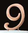 Sugar Crafty - Rose Gold Cake Topper - Number 9