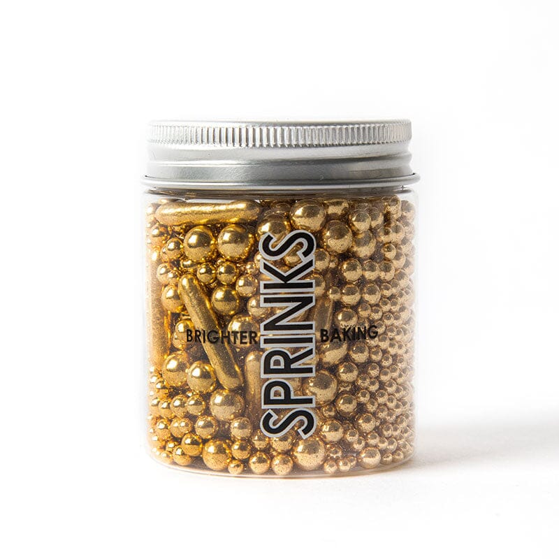 Sprinks - Bubble & Bounce Shiny Gold Sprinkles The Cooks Kitchen Mandurah