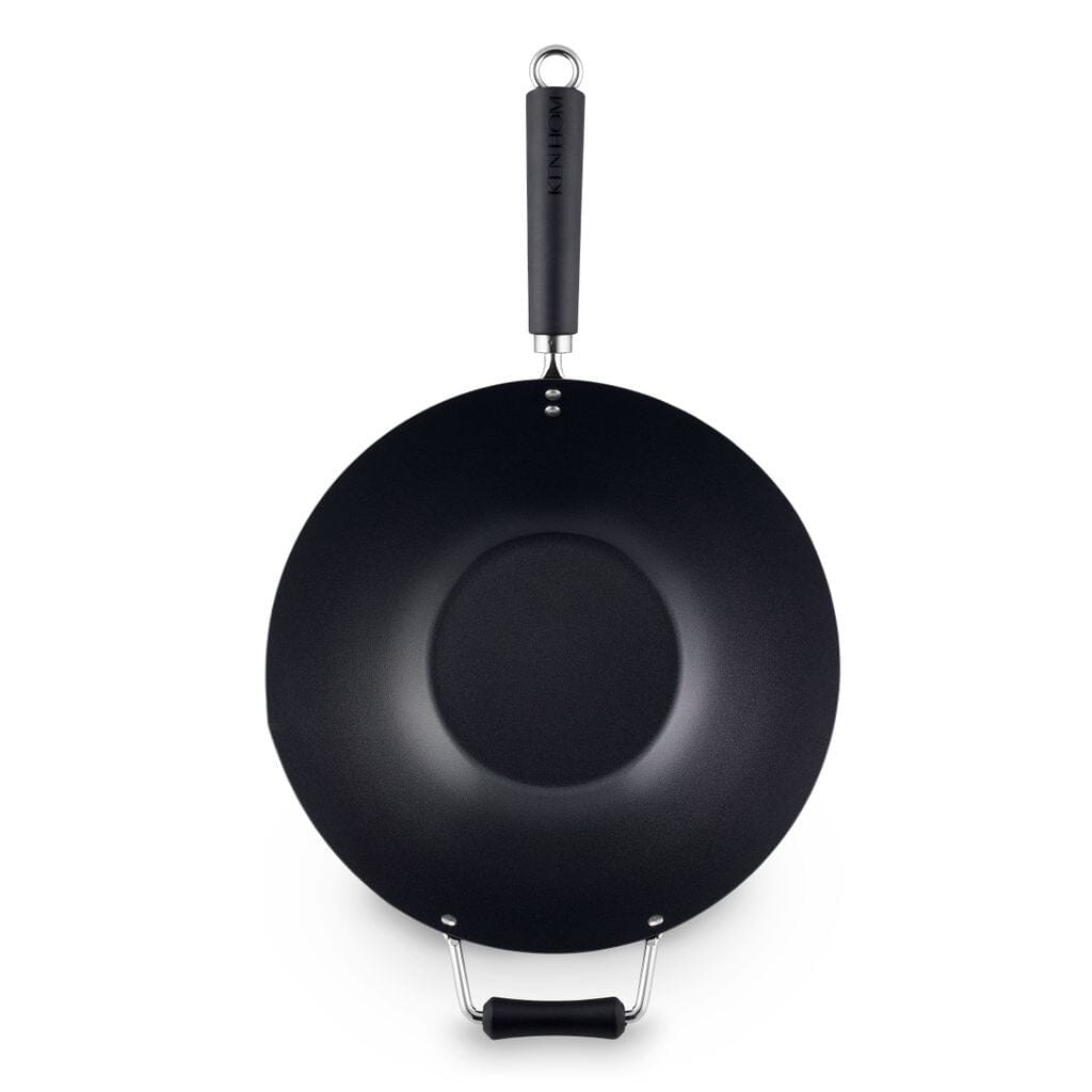 Ken Hom Excellence Non-stick Carbon Steel Wok 35cm Woks & Stirfrys The Cooks Kitchen Mandurah