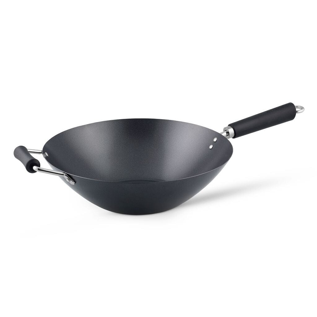 Ken Hom Excellence Non-stick Carbon Steel Wok 35cm Woks & Stirfrys The Cooks Kitchen Mandurah