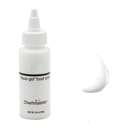 Chefmaster Liqua-gel Bright White 3.5oz-103ml