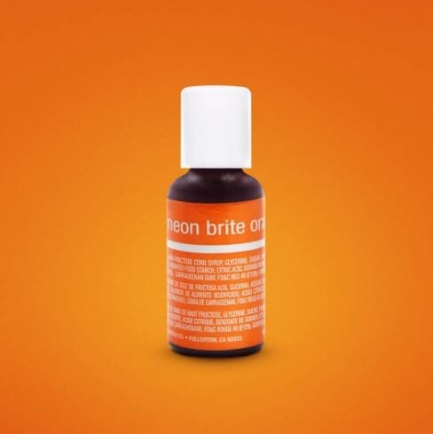 Chefmaster Neon Brite Orange Liqua-gel Food Coloring 20ml Colouring The Cooks Kitchen Mandurah 