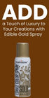 Chefmaster Edible Metallic Gold Spray Paint 1.5oz/42gm Aerosol Spray Colours The Cooks Kitchen Mandurah 