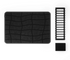 Umbra Udry Ultra Drying Rack With Mat Black