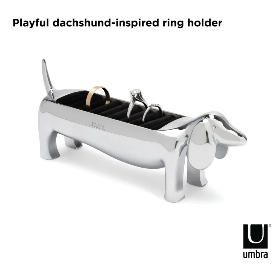 Umbra Dachsie Ring Holder - Chrome