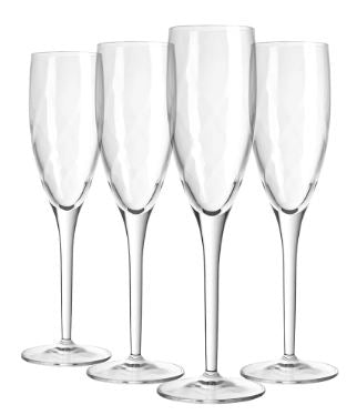 Luigi Bormioli Canaletto Flute 195ml Set Of 4