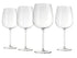 Luigi Bormioli Optica Burgundy/gin Glass Set - 750ml 