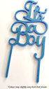 Cake Craft It's A Boy Blue Glitter Acrylic Cake Topper Acrylic Cake Toppers The Cooks Kitchen 