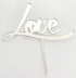 Cake Craft Love Silver Mirror Acrylic Cake Topper Acrylic Cake Toppers The Cooks Kitchen 
