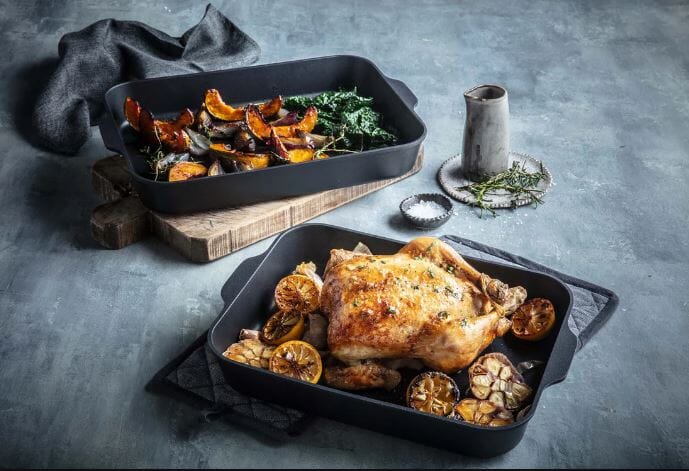 Anolon Medium Nonstick Roaster 34x26x6cm Roasting & Smoking The Cooks Kitchen 