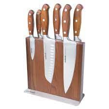Essteele Accessories 7pc Magnetic Block Knife Set Knife Block Sets The Cooks Kitchen 