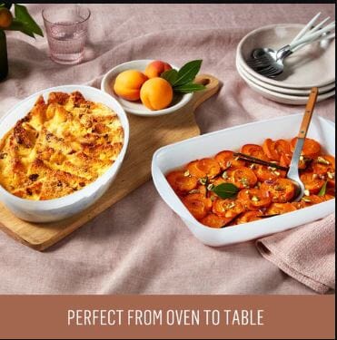 Essteele Glass Ceramic Non Stick Oven Ware 3.9l Covered Casserole Oven to Tabletop The Cooks Kitchen 