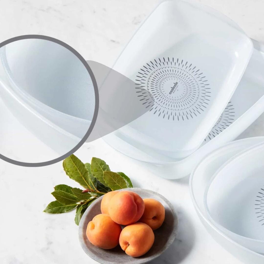 Essteele Glass Ceramic Non Stick Ovenware 2.3l Medium Rectangle Dish Oven to Tabletop The Cooks Kitchen 