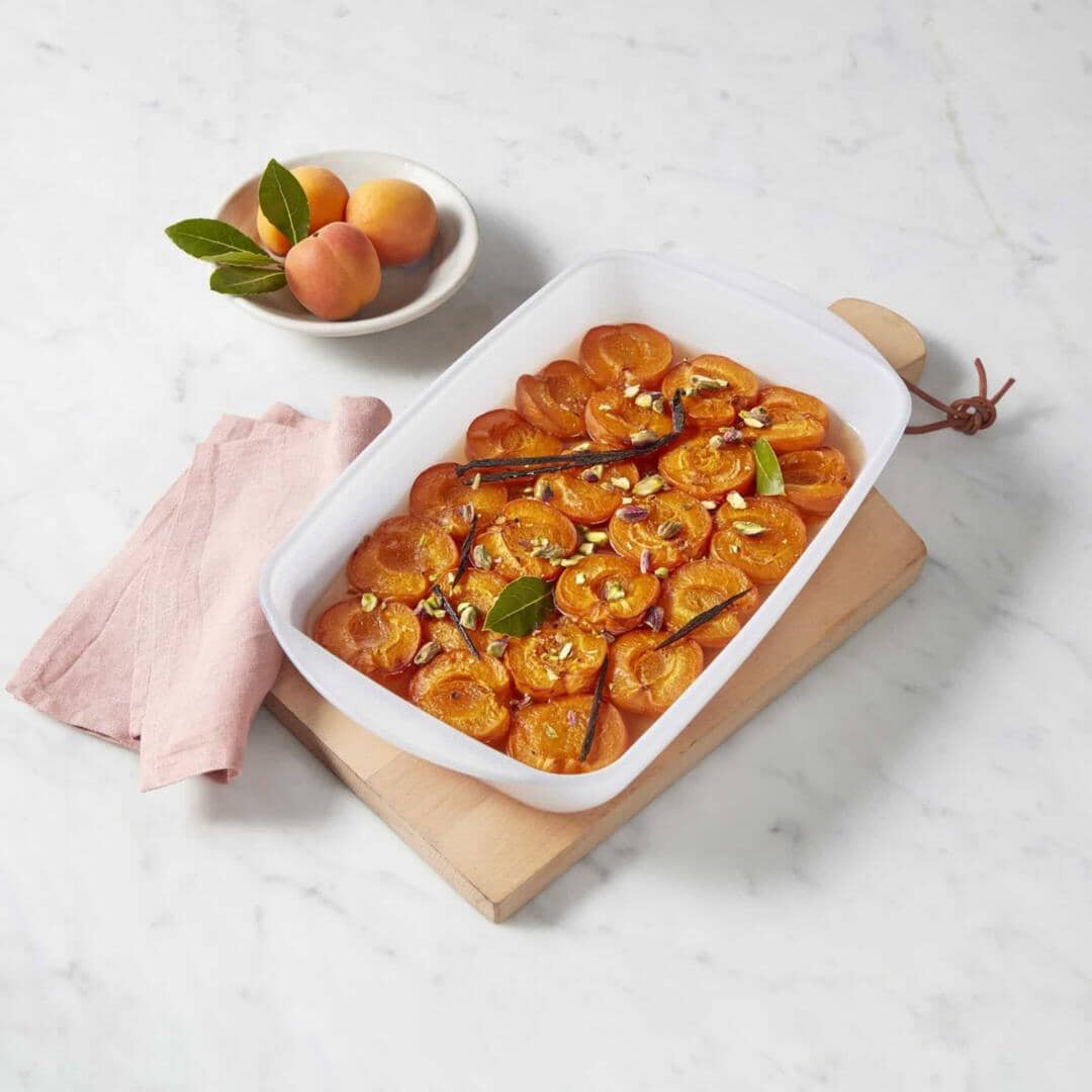 Essteele Glass Ceramic Non Stick Ovenware 3.2l Large Rectangle Dish Oven to Tabletop The Cooks Kitchen 