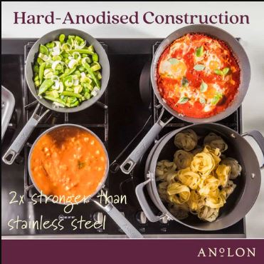 Anolon Endurance+ 20/26cm Open French Skillet Twin Pack