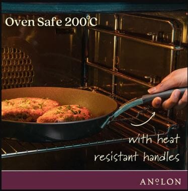 Anolon Endurance+ 20/26cm Open French Skillet Twin Pack Saucepans The Cooks Kitchen 