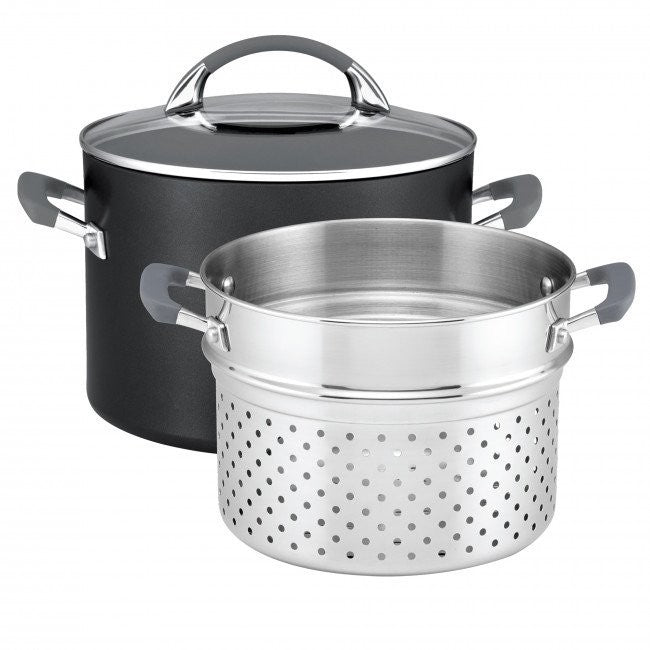 Anolon Endurance+ 24cm/7.6l Stockpot Bonus Pasta Insert