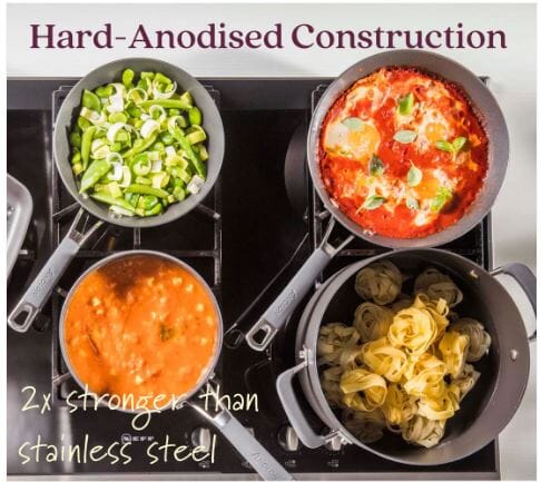 Anolon Endurance + Skillet Triple Pack - 20/24/28cm Cookware Sets The Cooks Kitchen 