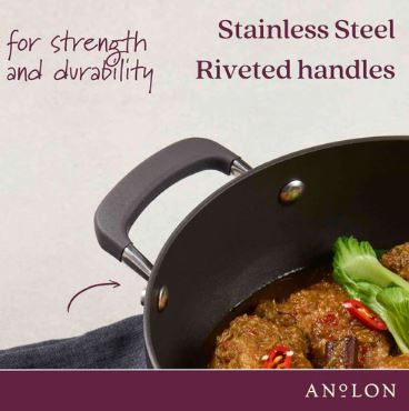 Anolon Endurance+ Nonstick Induction French Skillet 26cm And Covered Casserole 26cm/5.2l
