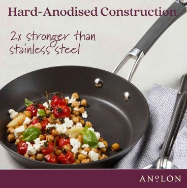 Anolon Endurance+ Nonstick Induction French Skillet 26cm And Covered Casserole 26cm/5.2l