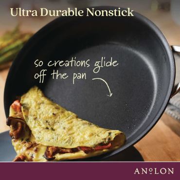 Anolon Endurance+ Nonstick Induction French Skillet 26cm And Covered Casserole 26cm/5.2l