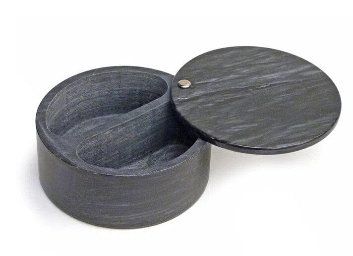 Rsvp Marble Swivel Top Salt Box 13 X 6cm - Black Herb & Spice Storage The Cooks Kitchen 