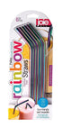 Joie Rainbow Iridescent Straws 6pc S/s