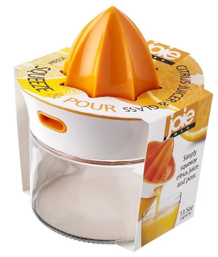 Joie Squeeze And Pour Citrus Juicer And 400ml Glass