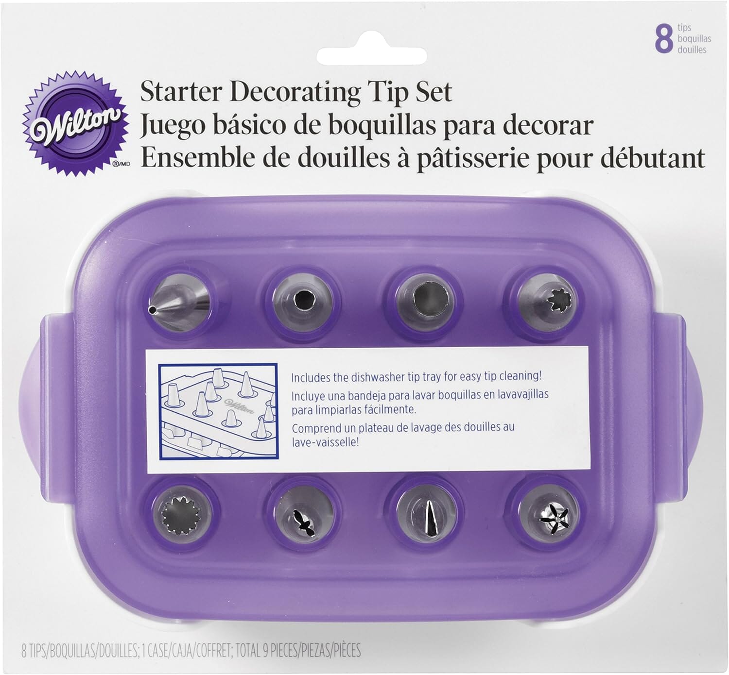 Wilton 9pce Starter Decorating Tip Set Piping Bag Sets The Cooks Kitchen 
