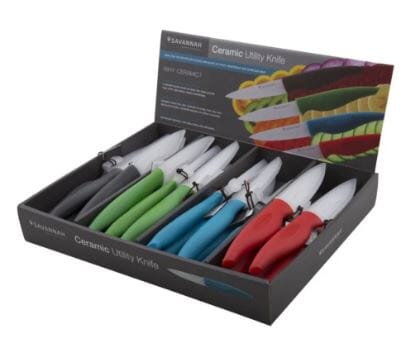 Savannah Ceramic Utility Knife & Sheath - 4 Assorted Colors Utility Knives The Cooks Kitchen 
