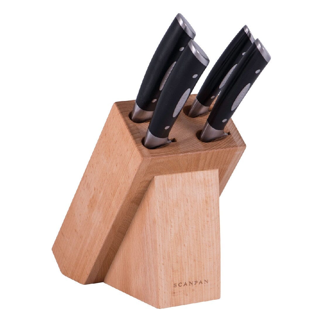 Scanpan Classic 5 Piece Knife Block Set Knife Sets The Cooks Kitchen Mandurah 
