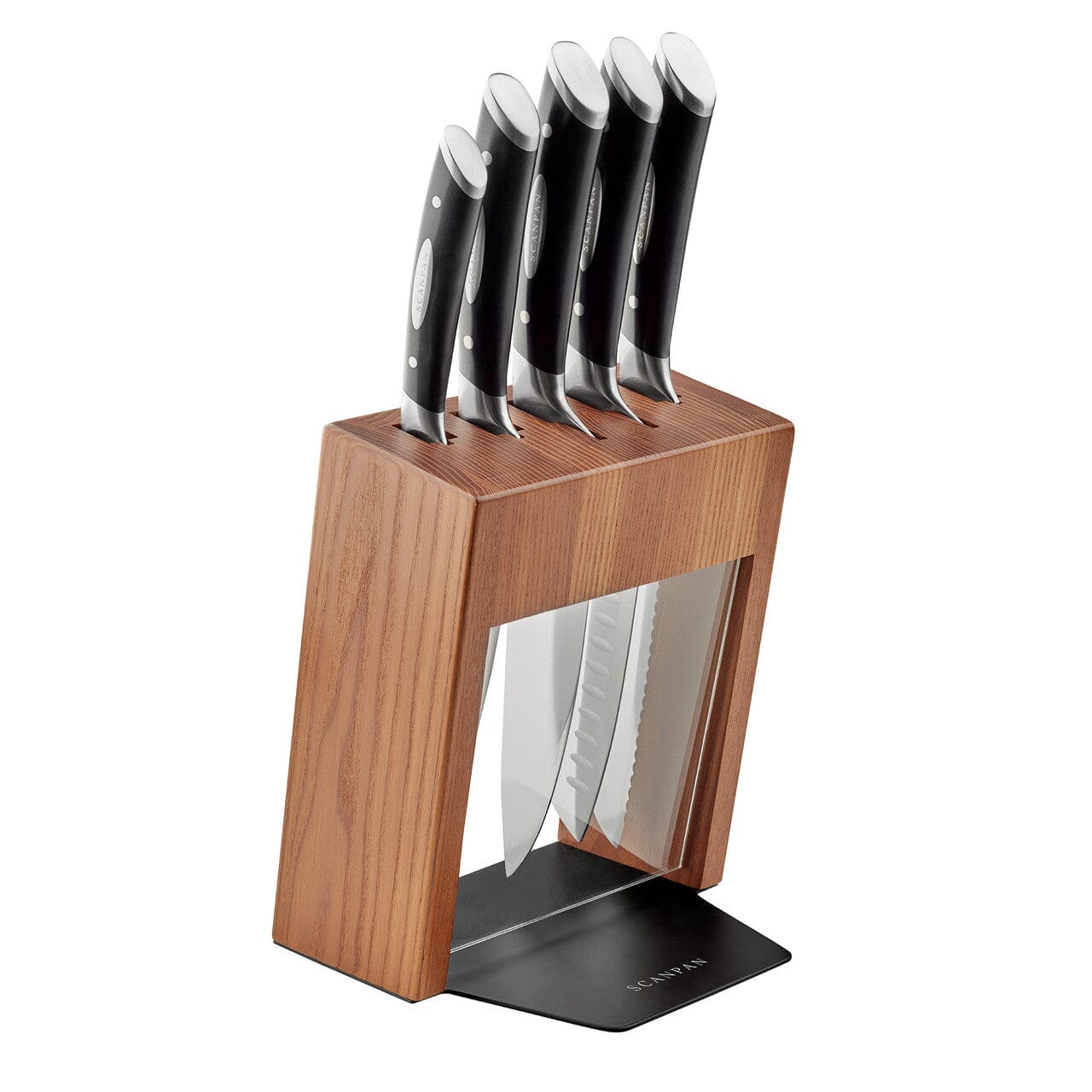 Scanpan Kalo 6 Piece Knife Block Set - Ash Knife Block Sets The Cooks Kitchen 