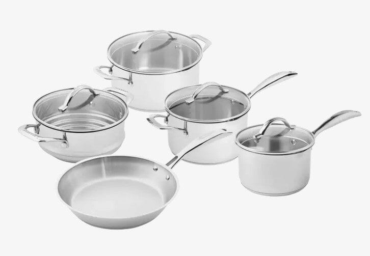 Scanpan Sts 5pc Stainless Steel Cookware Set Stainless Steel Cookware Sets The Cooks Kitchen 