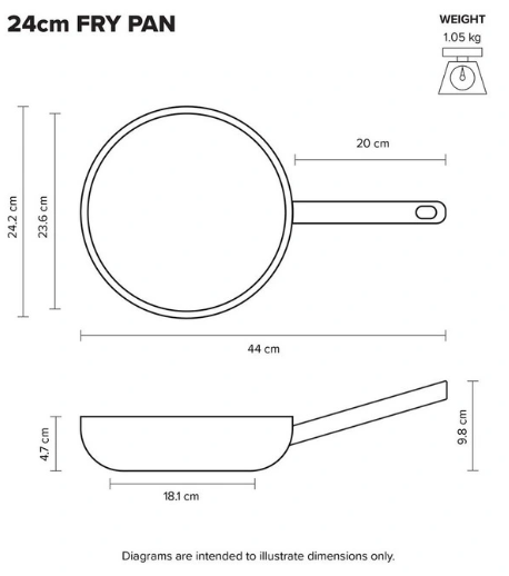 Scanpan Elektra Fry Pan 24cm