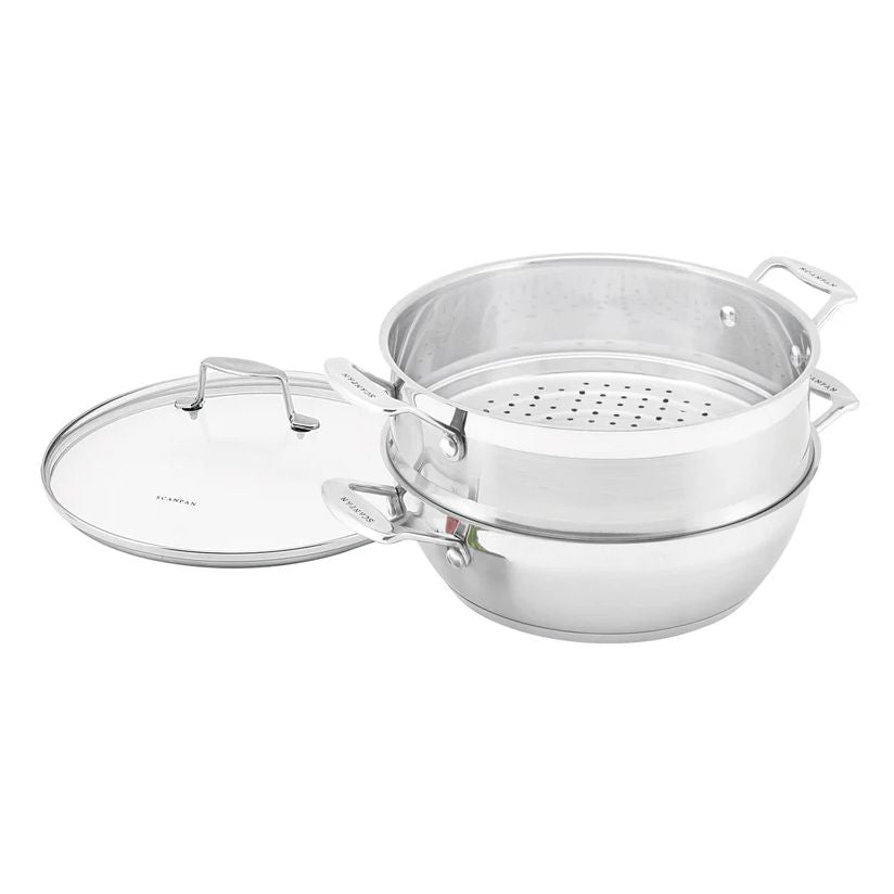 Scanpan Impact 28cm Multi Purpose Pan + Steamer Cookware Sets The Cooks Kitchen 