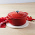 Chasseur Round French Oven 28cm/6.3ltr Inferno Red Oven to Tabletop The Cooks Kitchen 