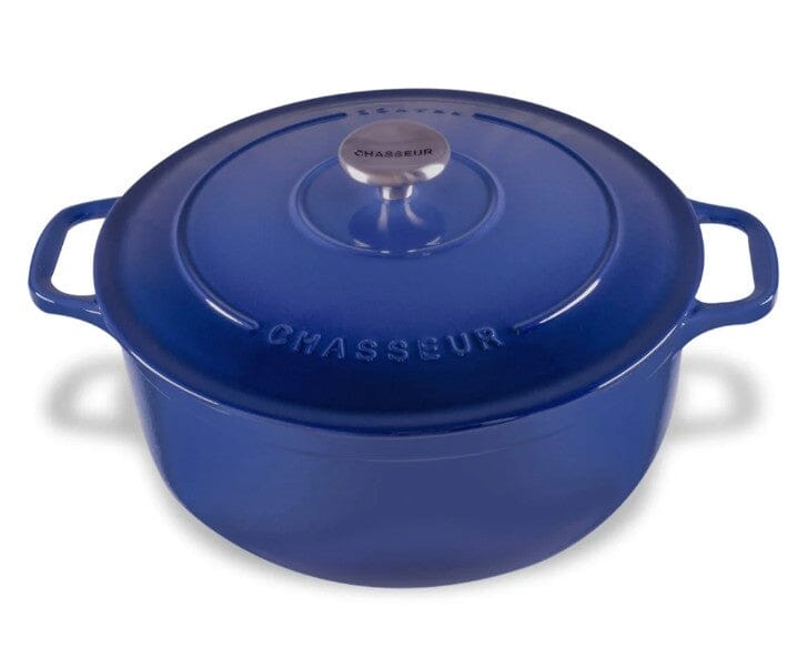 Chasseur Round French Oven 26cm Azure Enameled Cast Iron The Cooks Kitchen 