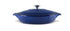 Chasseur Low Round Casserole 30cm/2.5l Azure Enameled Cast Iron The Cooks Kitchen 