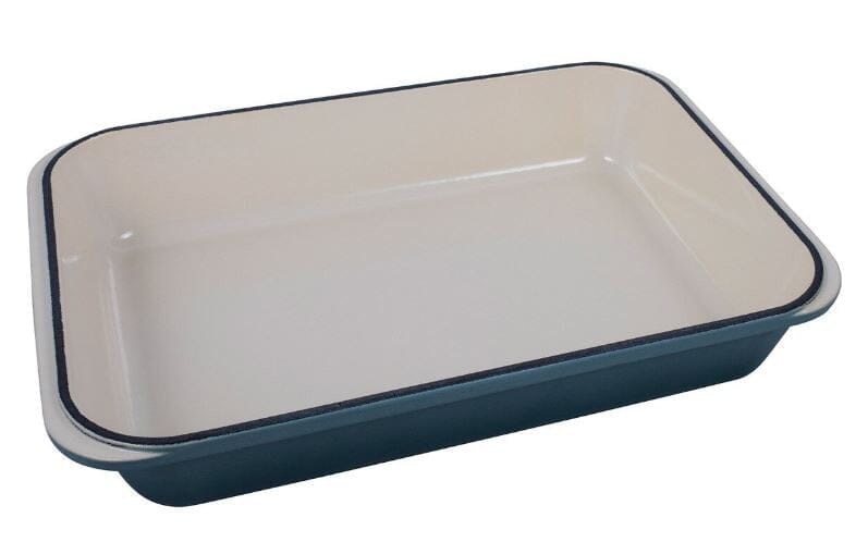 Chasseur Rectangle Roaster 40x26cm Quartz Enameled Cast Iron The Cooks Kitchen Mandurah 